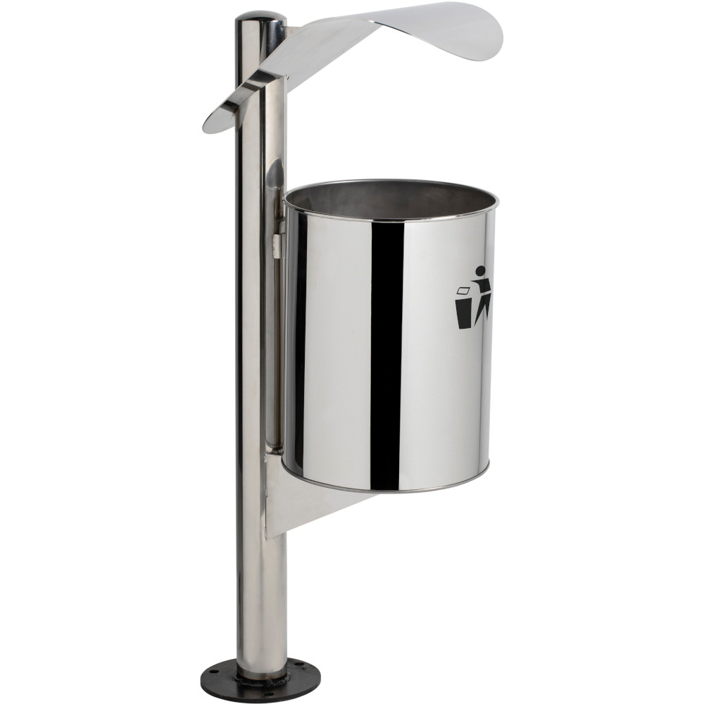 Urbane Edelstahl-Abfallkorb eleganter Deckel 30L robust und design Urbane Edelstahl-Abfallkorb eleganter Deckel 30L robust und design