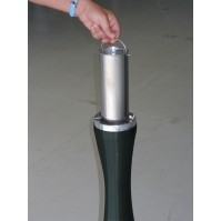 Secured pedestal ashtray