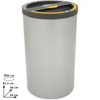 Mülleimer Madrid rund 2 Ströme 120 Liter Sackhalter