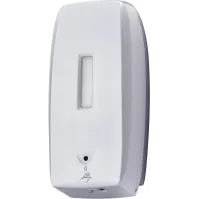 Automatic dispensers for soap and sanitiser.