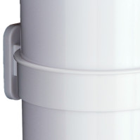 sleek white plastic.