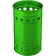 Green basket in galvanised steel