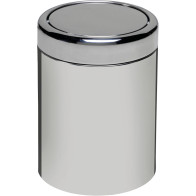 Practical bin with elegant swing lid