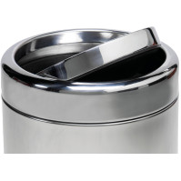 Elegant stainless steel bin