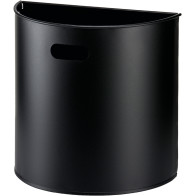 Black half-round wall basket