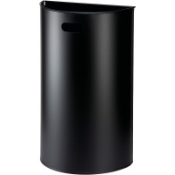 Black half-round wall basket
