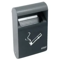 Elegant and discreet outdoor wall-mounted ashtray.