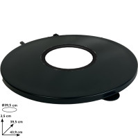Black lid bin bag holder