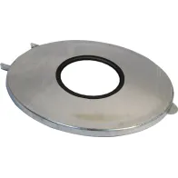 Galvanised bin bag holder lid