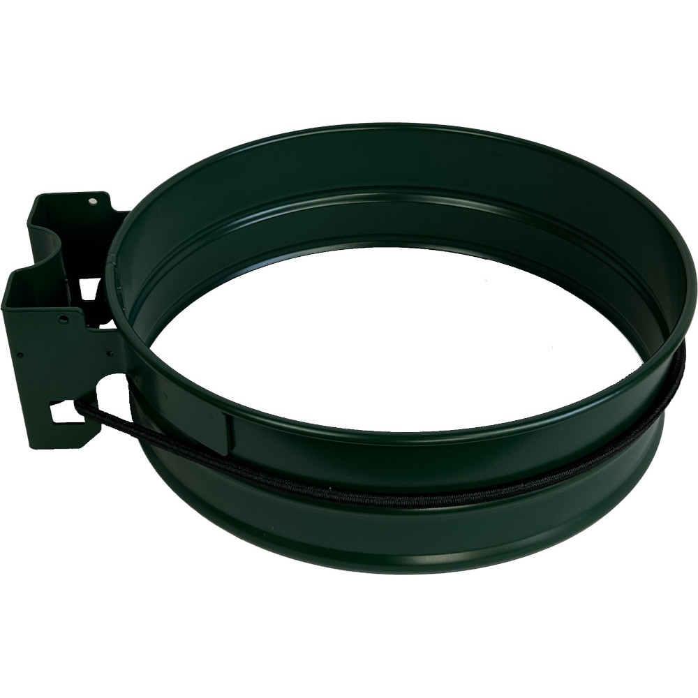 Bin bag holder with green crown, stable and practical Bin bag holder with green crown, stable and practical