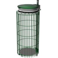 Surrounding grid for bin bag holder