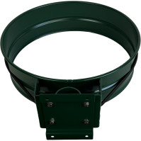 Garbage bag wall bracket, green