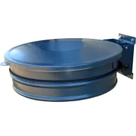 Graue Wandhalterung für Müllbeutel mit integriertem Deckel