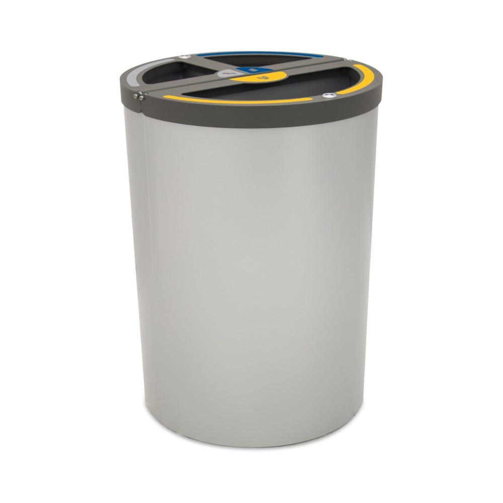 Madrid round bin 3 streams 180 litres bag holder Madrid round bin 3 streams 180 litres bag holder