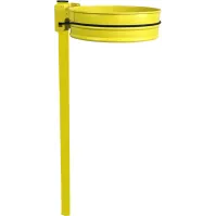 Yellow bin bag holder