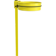 Yellow bin bag holder