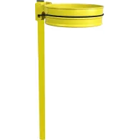 Yellow bin bag holder