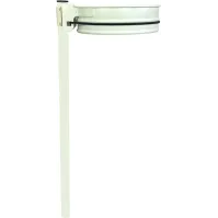 Müllsackhalterung auf Pfosten, Kapazität 70-130L, weiß