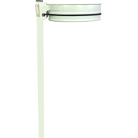 Bin bag holder on pole, capacity 70-130L, white