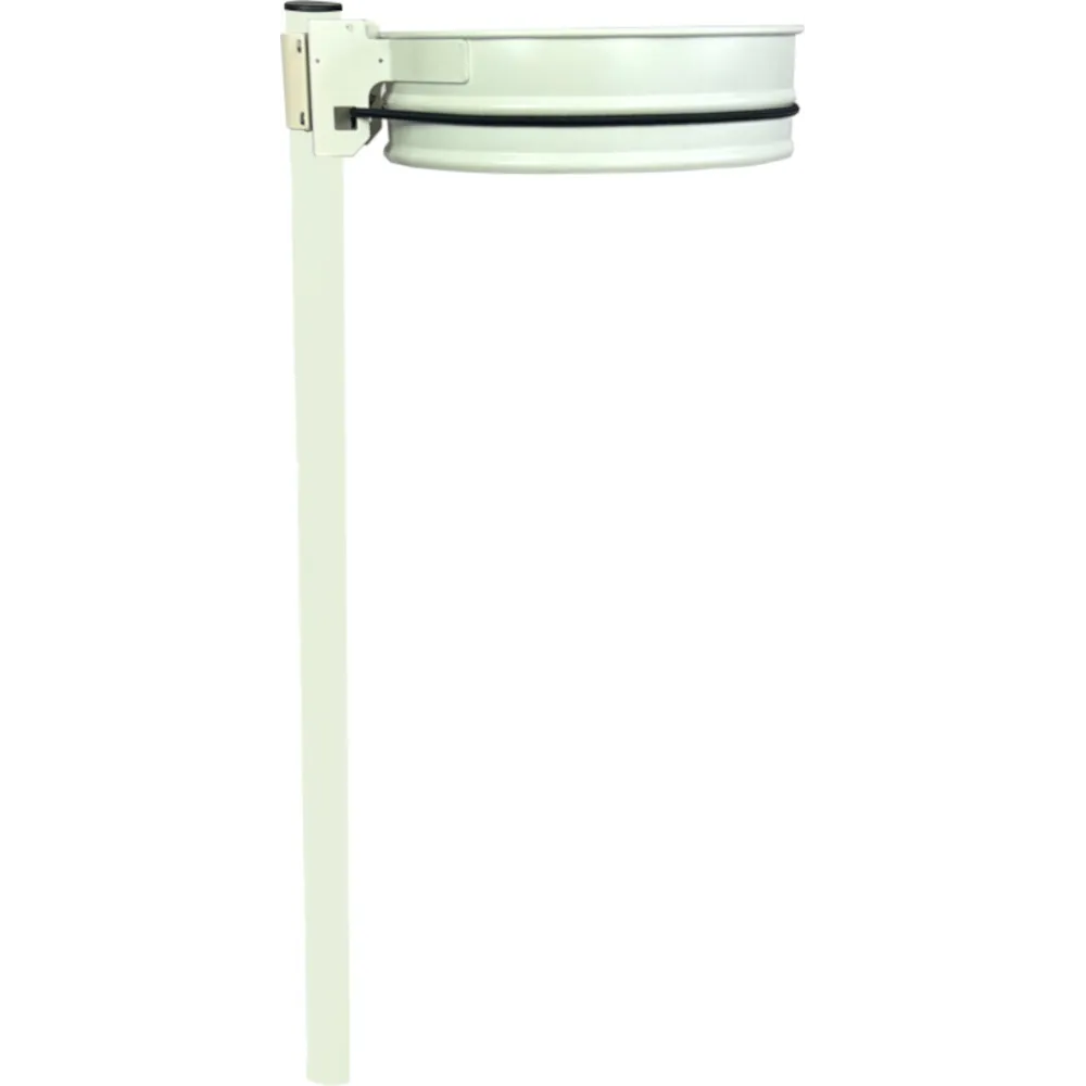 Bin bag holder on pole, capacity 70-130L, white