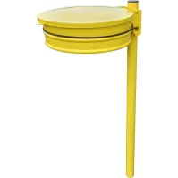 Yellow garbage bag holder