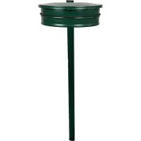 Müllsackhalterung an Pfosten