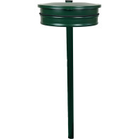 Müllsackhalterung an Pfosten