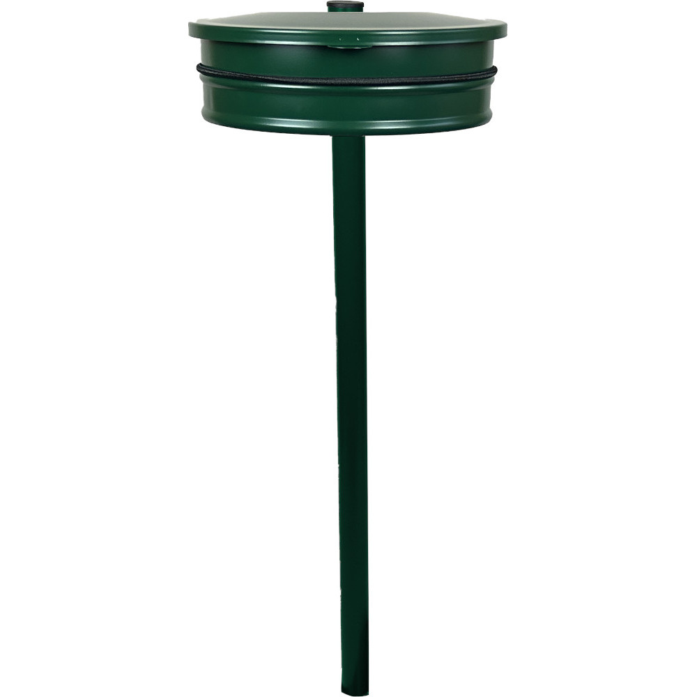 Bin bag holder on pole Bin bag holder on pole