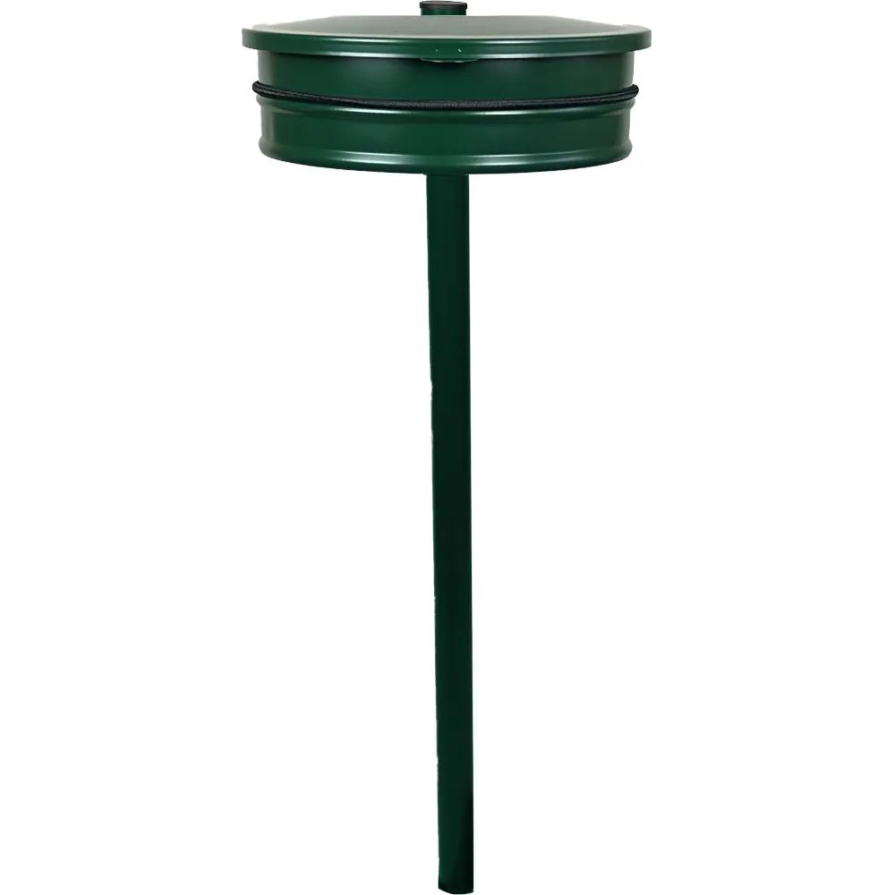 Müllsackhalterung an Pfosten Müllsackhalterung an Pfosten