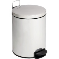 Pedal-Mülleimer aus Edelstahl 5L elegant und praktisch