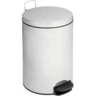 Glänzender Edelstahl-Mülleimer 20L mit praktischer Pedale