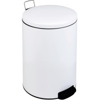 White pedal bin
