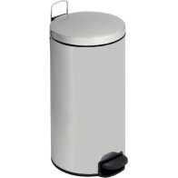 Elegant 30L shiny stainless steel pedal bin