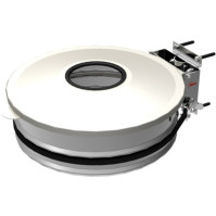 Weißer Müllsackhalter mit innovativem Deckel