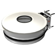 White bin bag holder with innovative lid