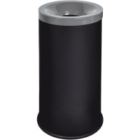 Efficient waste sorting with a large modern grey bin.