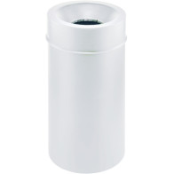 White round wall-mounted fireproof basket with secure design