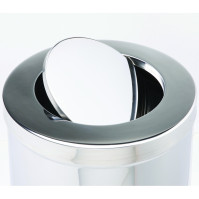 stainless steel bins with swing lids
