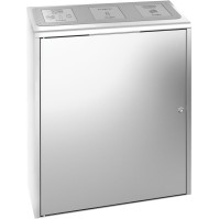 Durable stainless steel recycling station hygiene ease of cleaning