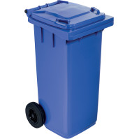 Robust and practical 120L blue wheeled bin