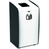 Elegante und funktionale weiße modulare Recyclingstation