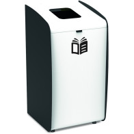 Elegant and functional white modular recycling station