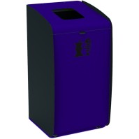 Robuster und praktischer blauer modularer Mülleimer für die Mülltrennung