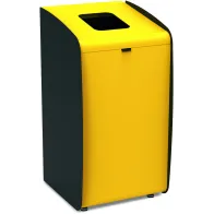 Yellow modular bin for efficient waste sorting