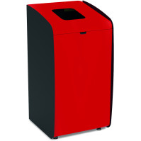 Modulare rote Abfallstation, einfaches Recycling und Sortieren
