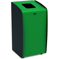 Modulare grüne Abfallstation für ökologisches Recycling.