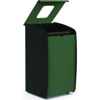 Modular green waste bin robust selective sorting
