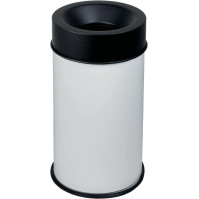 Black fire-resistant bin, 50L capacity, durable and safe