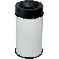 Black fire-resistant bin, 50L capacity, durable and safe