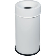 White fire-resistant bin 90L durable and secure